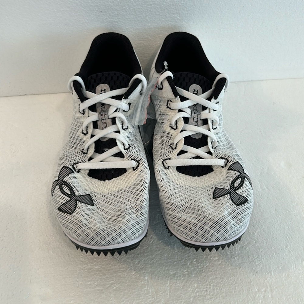 Under Armour Kick Distance 4 Track Spikes White Men 11.5 Women 13 NWOT